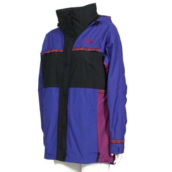 The North Face 92’ Rage Retro Aztec Trim Purple Orange Jacket Women sz M /488 - Picture 6 of 11